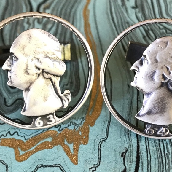 Sterling Silver Cufflinks -George Washington
